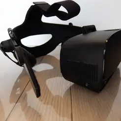 Gif Assemblage final.gif Adapter Vive Audio strap to Occulus Rift S
