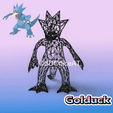 055-1.gif #055 Golduck Pokemon Wiremon Figure