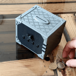 title.gif Fichier 3D Coffre-fort Vintage - Caisse d'épargne - Tirelire - avec serrure à combinaison・Design à télécharger et à imprimer en 3D