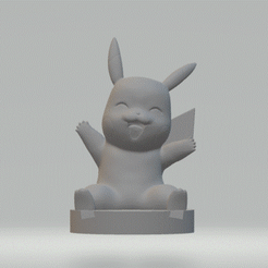 Sans-titre3.gif STL file pikachu phone holder・Design to download and 3D print, deejay-john2