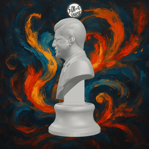 Realistic John F. Kennedy Bust – SoliDRawinGs SG3250
