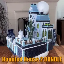 ezgif.com-optimize-2.gif 3D file Haunted House 2 Bundle・3D printer design to download