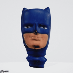 4fob5q.gif OBJ file Mego Style Batman Head・3D print design to download, mercilessjones