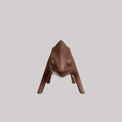 Minimalist Chameleon Sculpture