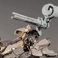 Cannonmovment.gif Archivo STL Cañón Gatling de núcleo armado・Diseño imprimible en 3D para descargar, BearToTheThrone
