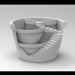 PB001.12.gif STL-Datei 3D-gedruckte Kunststofftöpfe für den Innen- und Außenbereich・Design für 3D-Drucker zum herunterladen