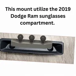 This-Electronics-Mount-Uses-The-Dodge-Ram-2019-Glasses-Compartment.gif RamHub Dock for 2019 Dodge Ram Sunglasses Compartment