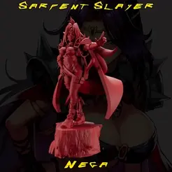 Nega-Gif.gif STL file Nega the Serpent Slayers・Model to download and 3D print