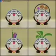 doraemon-halloween-GIF.gif Doraemon Halloween Basket, Planter & Pencil Holder