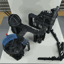 BuildingInspiration.gif Fichier 3D "Avant-poste de science-fiction modulaire" - ENSEMBLE COMPLET - Warhammer/Killteam Tabletop Terrain - terrain de wargame entièrement modulaire・Plan imprimable en 3D à télécharger, pyroka3d