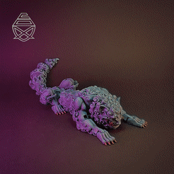 GONE.gif STL file Lion Foo・Template to download and 3D print
