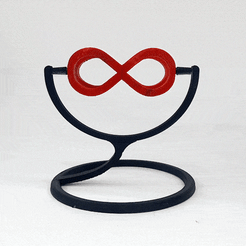 ezgif.com-crop.gif Archivo STL Text Flip - Amor eterno (stand)・Modelo para descargar e imprimir en 3D