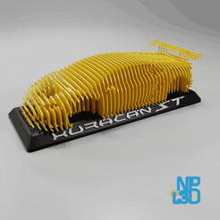 thumb.gif Archivo STL Escultura Lamborghini Huracàn ST・Modelo de impresora 3D para descargar