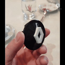 km_20211124_360p.gif STL file Rear hub cap Renault Symbol 1.4 16V 2006・3D print design to download