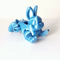 conejote.gif Datei STL Schönes Flexi-Kaninchen・Design für 3D-Drucker zum herunterladen