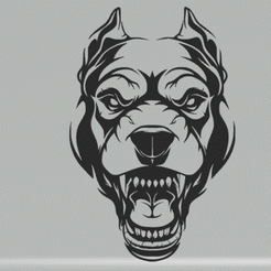 aggressive-Pitbull.gif Archivo STL Perro (Pack) 2・Diseño para descargar y imprimir en 3D, 3DFilePrinter