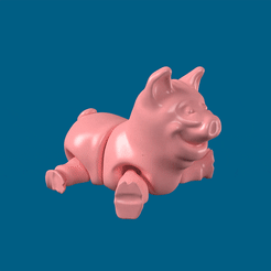 chanchito.gif Fichier STL Flexy cute pig Imprimé en place・Modèle à imprimer en 3D à télécharger, smartmendez