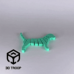 Dog-Flex-2-3DTROOP-gif.gif Free STL file Dog Flex 2・Model to download and 3D print, 3DTROOP