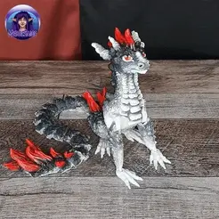 ezgif.com-gif-maker-3.gif 3D file Equine Dragon Articulated Dragon・Model to download and 3D print, MysticSaige