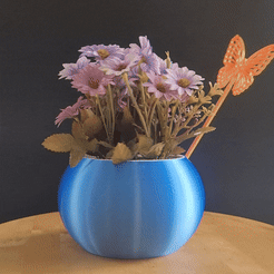 ezgif.com-optimize.gif Free STL file Fully Customizable Self Watering Spheric Planter・Design to download and 3D print