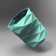 untitled.2048.gif pot pencil pot container office tool origami geometric faceted geometric tool