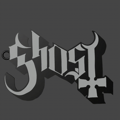 Logo-3600001-0072.gif Файл STL Кольцо для ключей "Призрак・Дизайн 3D-печати для загрузки3D
