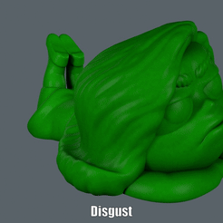 Disgust.gif STL file Disgust (Easy print no support)・3D printable model to download