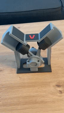🔧 Piston engine model 🔧・ STL File for 3D printing・Cults