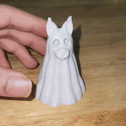 giff.gif STL file GHOST DOG WITH LEGS - NO SUPPORT・3D printing idea to download