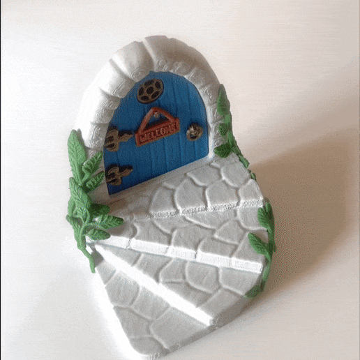 DOOR HOUSE GARDEN MINIATURE ELVES FAIRIES FAIRIES GNOME 3D model