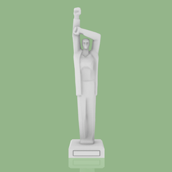3-1.gif STL file Winner Statue・3D printing idea to download