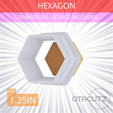 Hexagon~1.25in.gif Hexagon Cookie Cutter 1.25in / 3.2cm