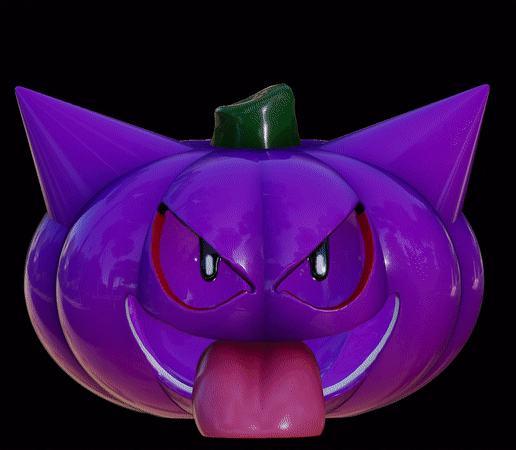 Gengar jack o lantern pumpkin