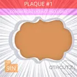 Plaque_1~9in.gif Plaque #1 Cookie Cutter 9in / 22.9cm