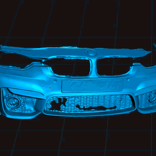 BMW F30 M Look Front Bumper – 3D Printable OBJ– M Sport Style Conversion