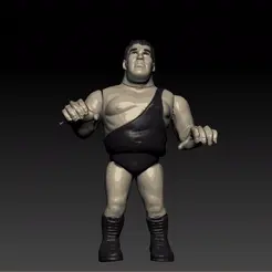 andre.gif Файл 3D andre the giant hasbro vintage WWE ACTION FIGURE・Шаблон для загрузки и 3D-печати