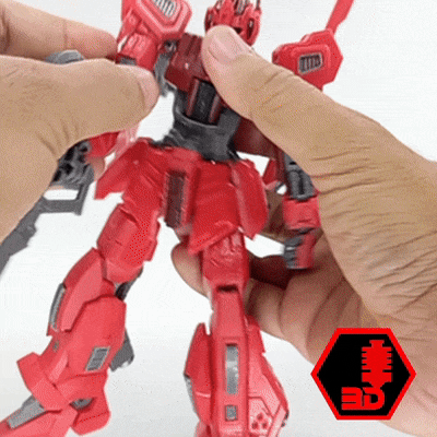 🤖 Rei Shiki 18cm (Based on MSZ 000 Zero Shiki)・ STL File for 3D