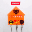 N\IARVET. 🧩 MARVEL KEYRING HANGERS PUZZLE