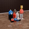 Simpsons-3d.mp4 Bart Simpsons Urban Vibes old school style with changeable clothes and clothes stand - FLEXI LAB