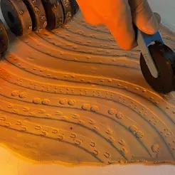 animal-tracks-clay-wheels-gif2.gif STL file Stamp Wheels for Clay - Animal Tracks・3D print model to download