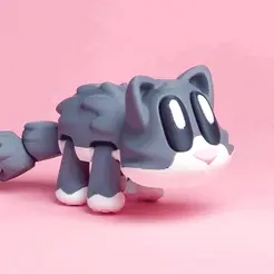 Blob-Lab-Cat-GIFM.gif Blob Cat - Articulated Flexi Fidget Toy