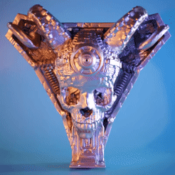 Hnet-image.gif OBJ file Xenomorph Skull・Model to download and 3D print