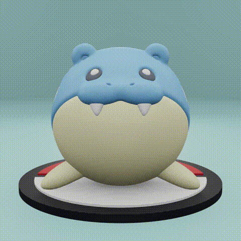 Pokemon No. 363 Spheal 3D model