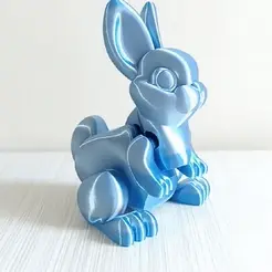 ConejoV2.gif Файл STL Отличный кролик Flexi Rabbit V2・Дизайн 3D принтера для загрузки
