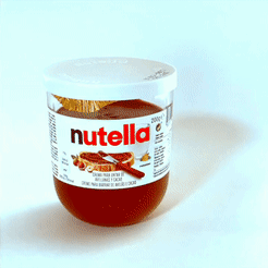 Nutella.gif Archivo STL RECICLA LOS VASOS DE NUTELLA・Modelo de impresora 3D para descargar