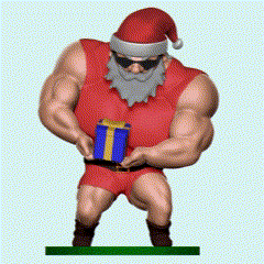 Vídeo-sin-título-‐-Hecho-con-Clipchamp-2.gif Fichier STL Muscle Père Noël - Santa Claus・Objet imprimable en 3D à télécharger, MGd3sign