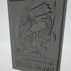 19-45-10.gif Archivo Blue eyes white dragon Yugioh anime card・Plan para descargar y imprimir en 3D, marioperezglz