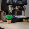 Gif_Cute_Cactus_Holoprops.gif 3D file Cute Cactus Home Decor - Print in Place・Model to download and 3D print
