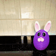 GIF01.gif Osmia Easter Egg-shapped Bunny Treasure Box multicolor print in place no supports