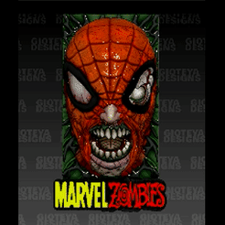 ZM.gif Download STL file Marvel Zombies Spiderman • 3D printable design, GioteyaDesigns